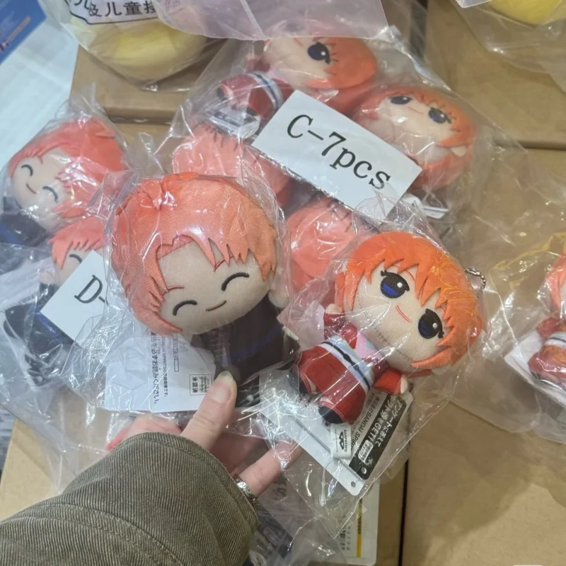 In Stock Bandai Genuine Gintama  Yoshiwara In Flames Vol 1 Plush Dolls Stuffed Anime Character Periphery Doll Gifts Collect Toys