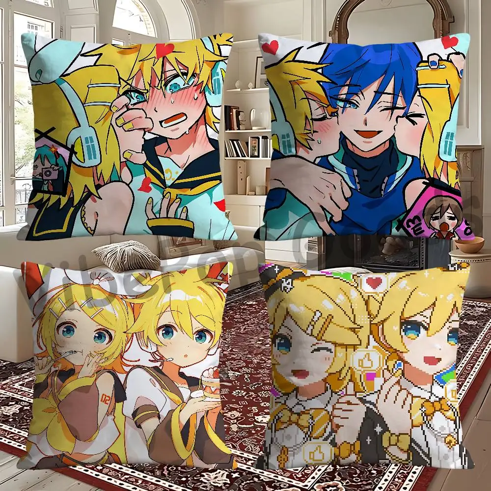 R-Rin L-Len K-KagamineS 30x30 60x60 40x40 45x45 50x50 cm Pillow Case Holiday Print Cushion Cover Home Textile