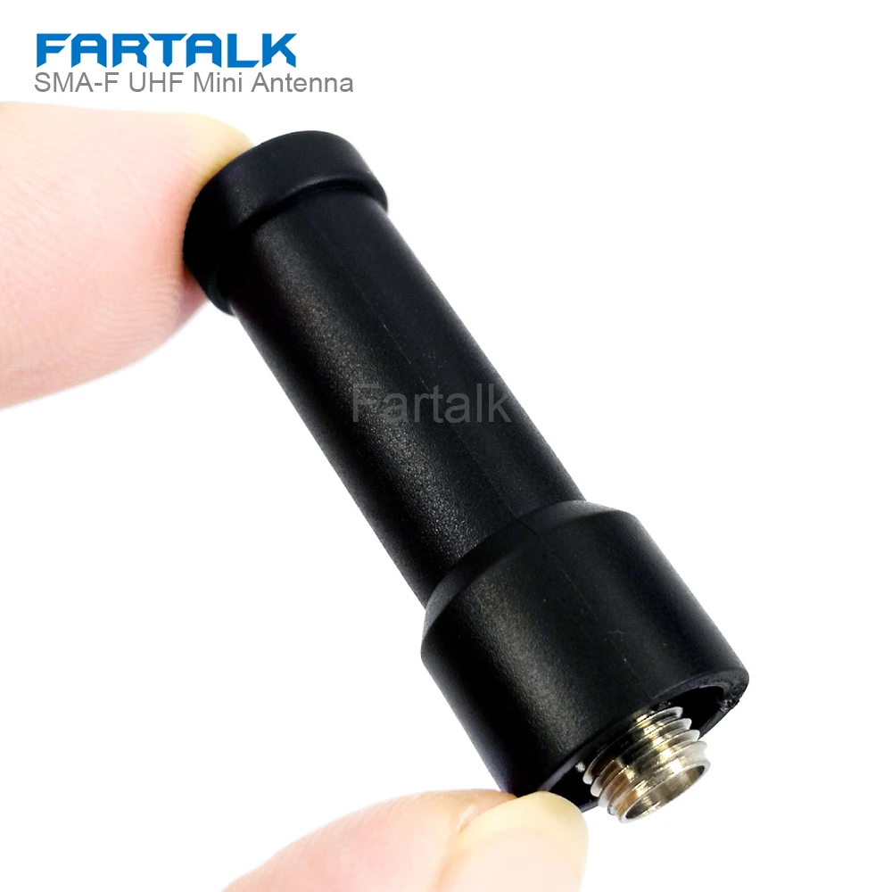 Mini Antena Polegar para Baofeng, UHF, SMA Feminino, UV-5R, BF-888S, Talkie Radio, Walkie Talkie