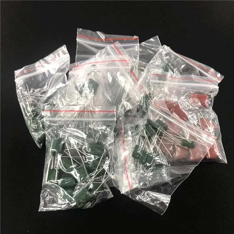 630V Mylar Film Capacitor assorted Kit 14Value x 10Pcs Polyester Film Capacitor 2J102J~2J683J 1nF~68nF