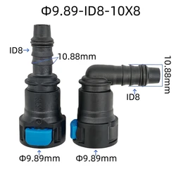 9.89mm ID8 female auto Fuel line quick connector plastic fuel filter fittings special for Ford Transit 2 pcs one lot