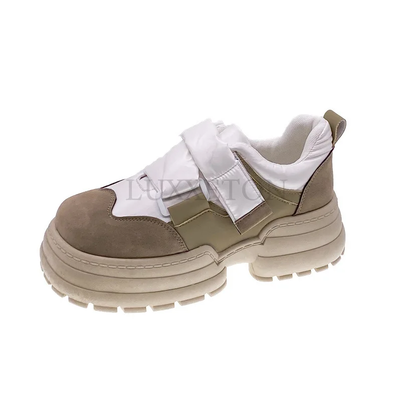 Thick Soled Round Toe Sponge Cake Heel Sports Shoes for Increased Comfort Casual Women Shoes for Fashion and Versatility