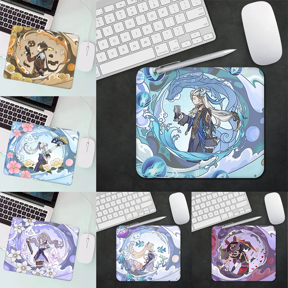 Anime Game Furina Neuvillette Xiao Wanderer Gaming Mouse Pad XS Small Mousepad Desktop Decoration Office Mouse Mat Deskmat Rug