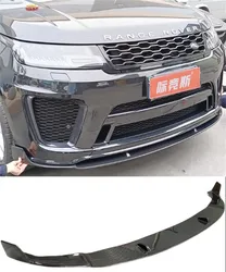 For Land Rover Range Sport SVR 2014-2020 High Quality Real Carbon Fiber Front Bumper Lip Spoiler Splitters