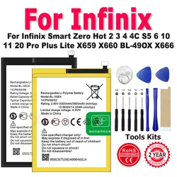 BL-58CX BL-34BX BL-34CX BL-35BX Battery For Infinix Smart Zero Hot 2 3 4 4C S5 6 10 11 20 Pro Plus Lite X659 X660 BL-49OX X666