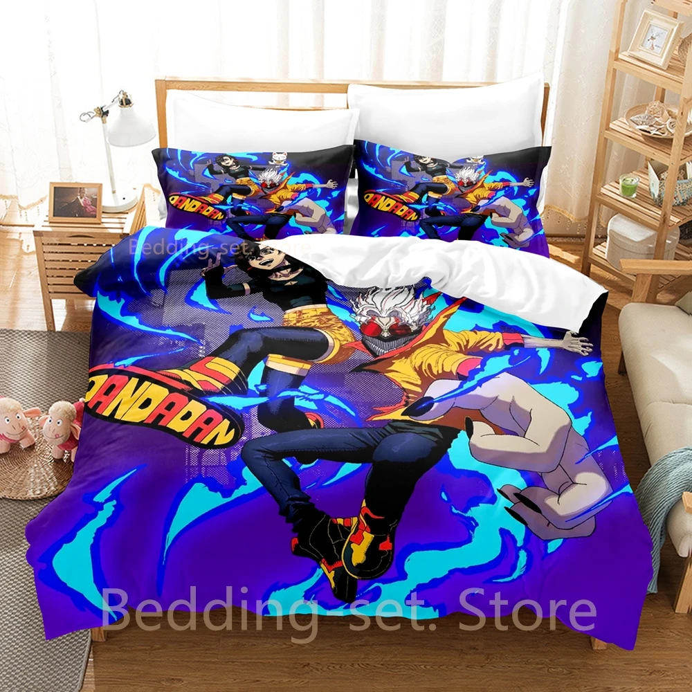 

2024 Dandadan Bedding Set Single Twin Full Queen King Size Bed Set Adult Kid Bedroom Duvetcover Sets Print Anime Bed Sheet Set