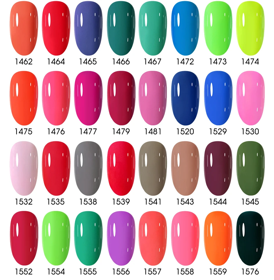 Clou Beaute 10 Stück TPO & HEMA FREIER Nagellack-Set Gel-Lack Frühlingsfarben UV-Gel Nagellack Semi-Permanent Hochpigmentierter Lack – Detail 15