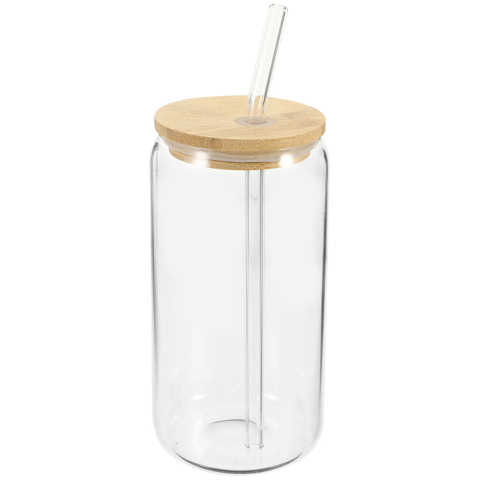 Bamboo Lid Drink Cup Glass Coffee Tumbler with and Straw Cups Lids Straws Bulk Rubber Travel Mugs