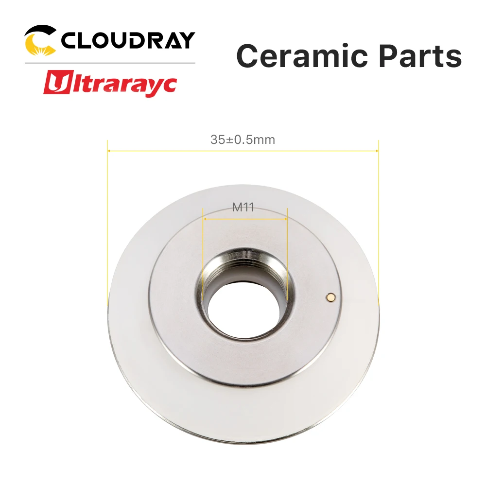 Ultrarayc OEM Laser Keramik M11 Diameter Ulir 35Mm Pegangan Mulut Semprot untuk HIGHYAG Serat Laser Pemotongan Kepala