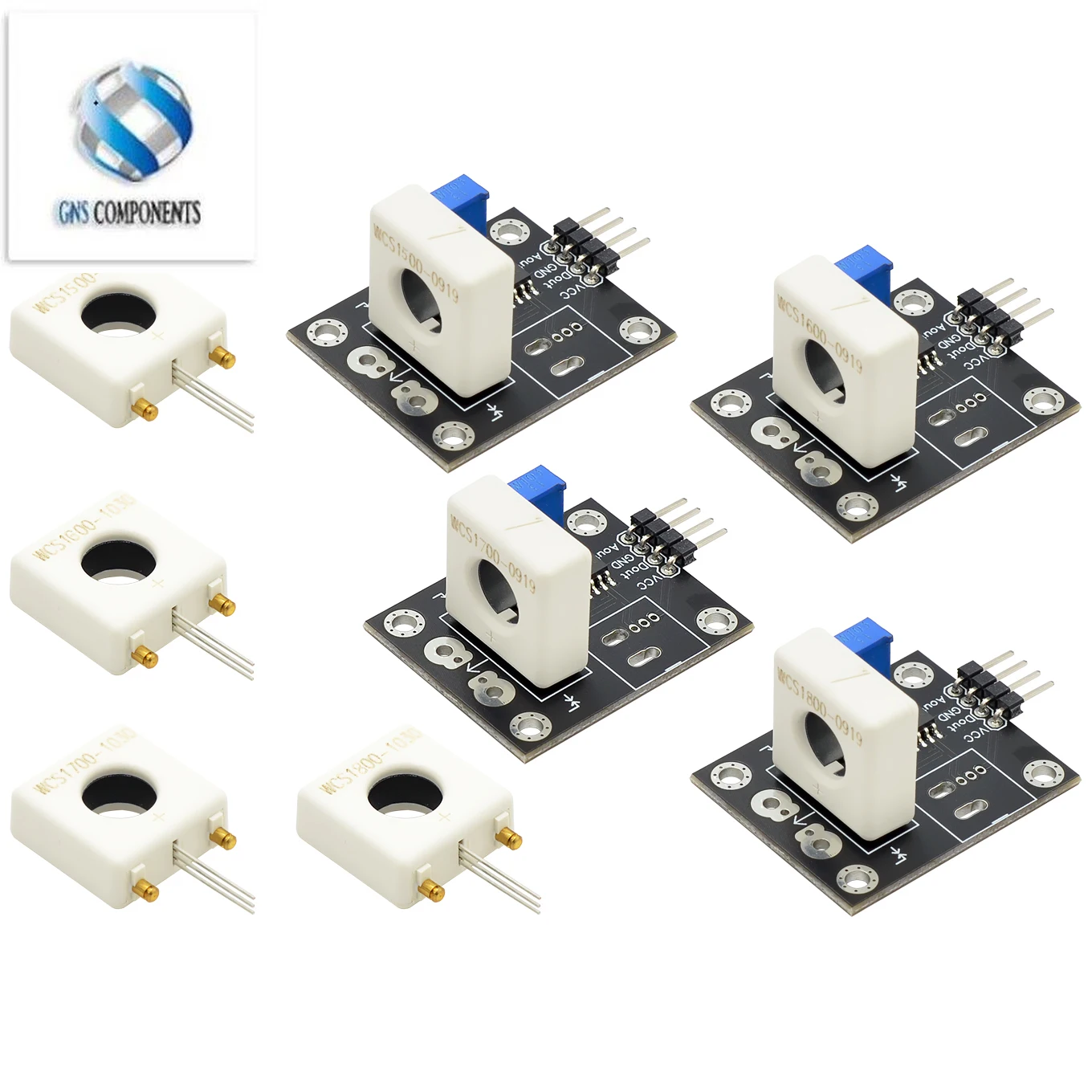 1PCS WCS1600 WCS1700 WCS1800 3-5V Hall Current Sensor Adjustable DC 100A 70A 35A Short Over-Current Detector Protection Module