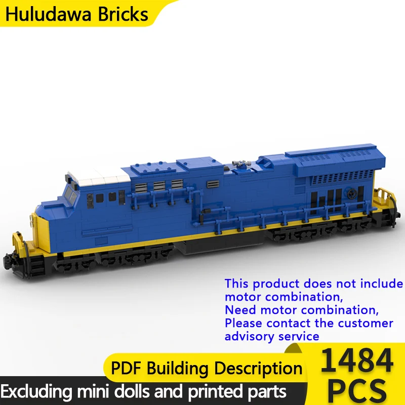 

Модель городского автомобиля MOC, строительные кирпичи CSX ET44AH, дизельный локомотив, модульная технология, подарки, праздник, сборка, детские игрушки, костюм
