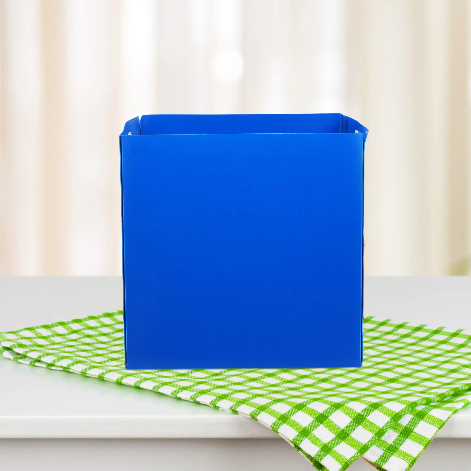 Foldable Desktop File Organizer Bin for Makeup, Stationery & Office Supplies – Compact Storage Box
