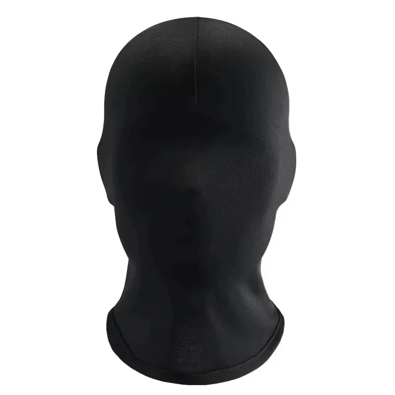 Black Full Face No Hole Cover Hat Women Men Cs Balaclava Cap Sun Uv Protection Bike Motorcycle Multi-Hole Ski Mask - view 5
