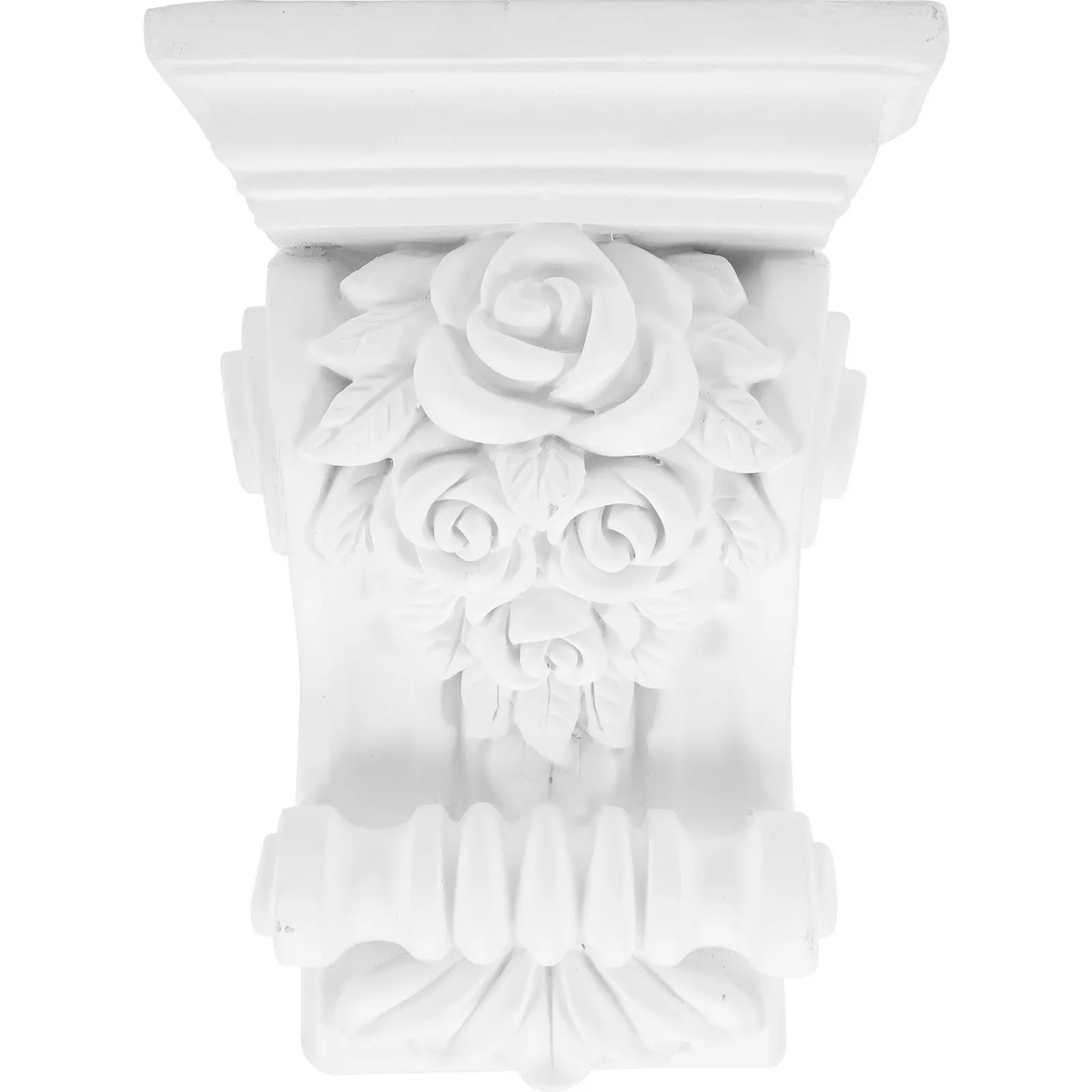 

Elegant European Carving Corbels PU Material Easy Install Cut Drill Glue Screw Non-Gypsum Decorative Corbels for Home Corner