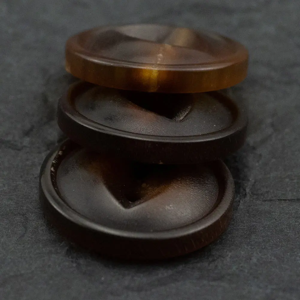 

30Pcs Ox Horn Buttons Vintage Durable Sewing Replacement Buttons for Garment DIY Clothing Accessories Decoration