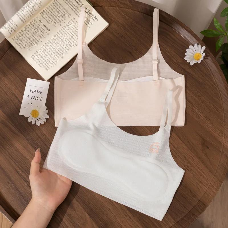 Children's Underwear Summer Ice Silk Development Period Girls Students Vests Girls' Bras Comfortable Kids Clothes