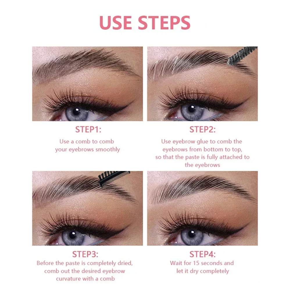 EyebloggStyling Gel Brows Warm Sculpt, Regina Waterproof, Long Lasting, 3D Fluffy Feathery, Interface Brow Styling, Makeup, 1Pc