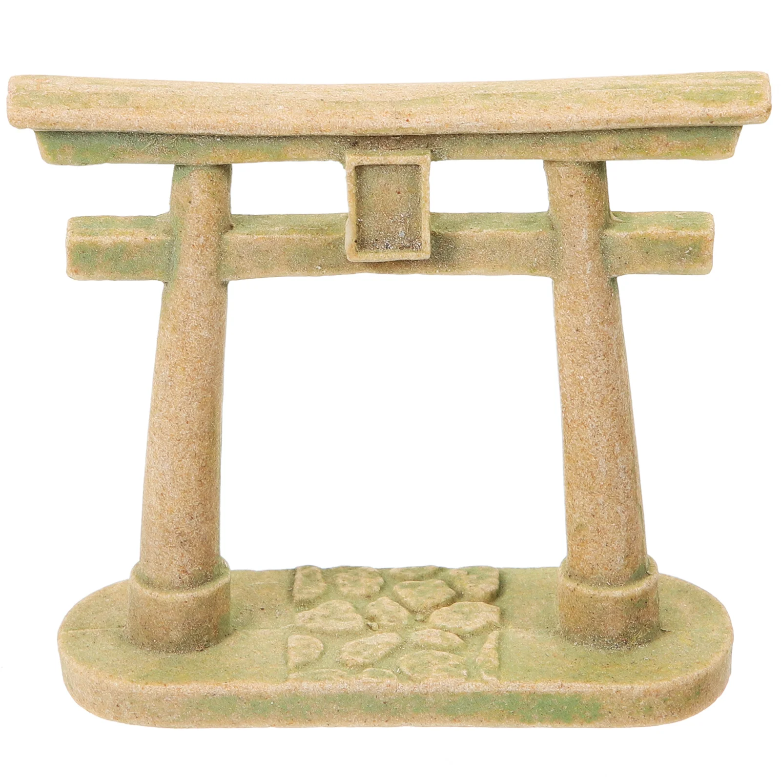 

Mini Resin Torii Gate Japanese Style Rustic Micro Garden Decors Sand Table Landscape Prop Mini Decorations