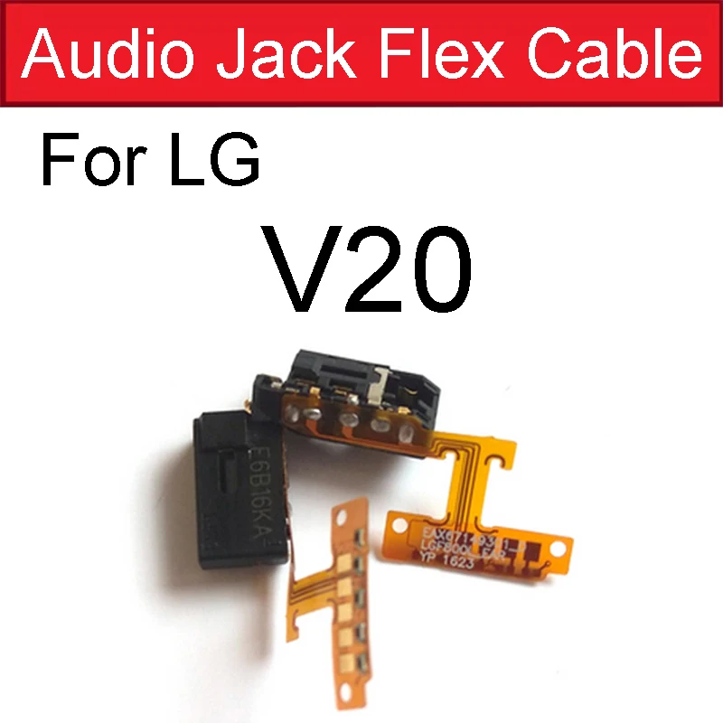 Audio Jack Flex Cable For LG V20 V30 V40 V50 V10 K7 K8 K10 K430 K30 G8 G7 G6 G5 G4 G3 Mini Q7 Q6 Stylo 2 3 4 Plus Earphone Plug