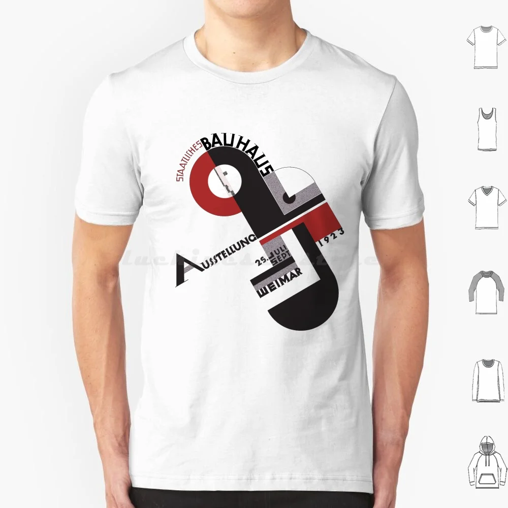 

Poster Design T Shirt 6xl Cotton Cool Tee Modern Modern Art Weimar Germany German Austellung 1923 Europe Contemporary Art