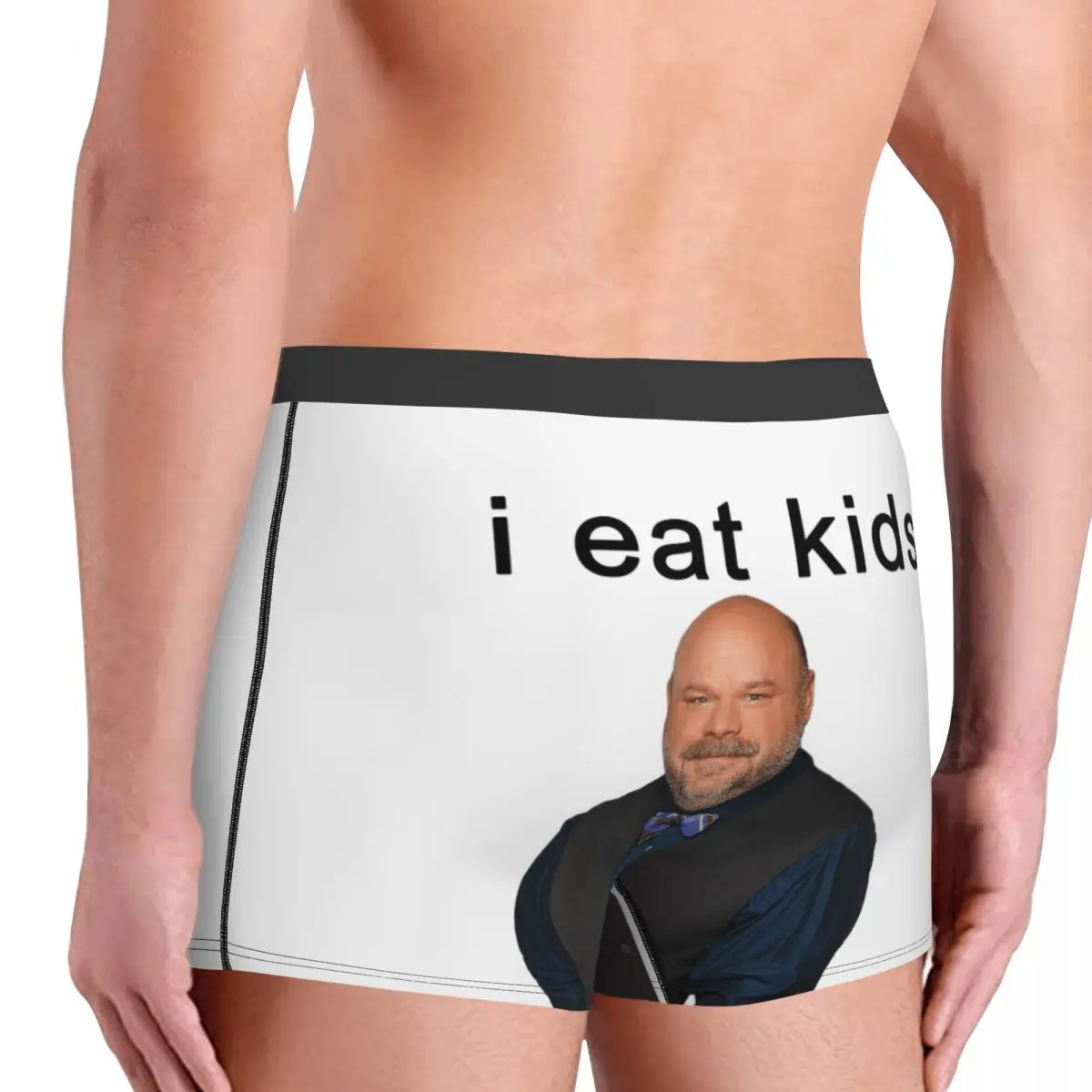 Men Bertram Eats Kids Boxer Briefs Shorts Panties Soft Underwear Male Humor Plus Size Underpants