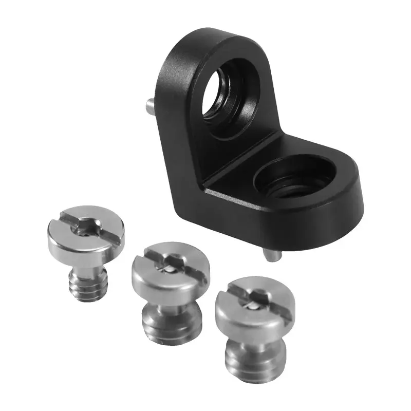 ABMS-1/4 3/8 Screw Extension 90° Right Angle Mount Adapter For Tripod Monitor Video Image Transmission DSLR Camera Cage