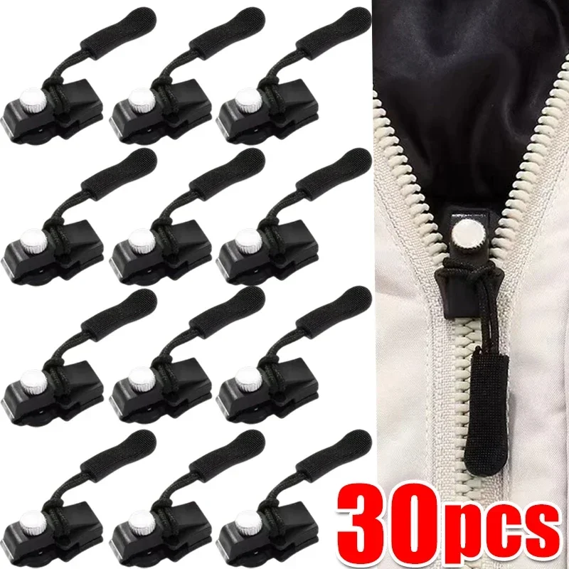 Universal Zipper Repair Kit Quick Instant Detachable Zipper Head Replacement Zipper Slider Pull for Jacket Bags Coat Free Sewing