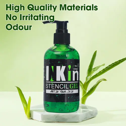 Imagen 2 del producto INKIN-Gel de transferencia de tatuaje, 230 ml, plantilla profesional, Gel de plantilla de tatuaje para colores de tatuaje reforzados, accesorios de tatuaje