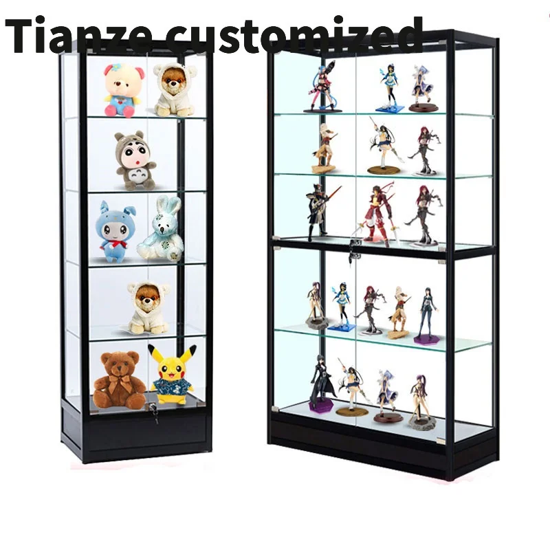 

Customized-Cheap Aluminum Profile Showcase Retail Shop Display Counter Exhibition Glass Cabinets