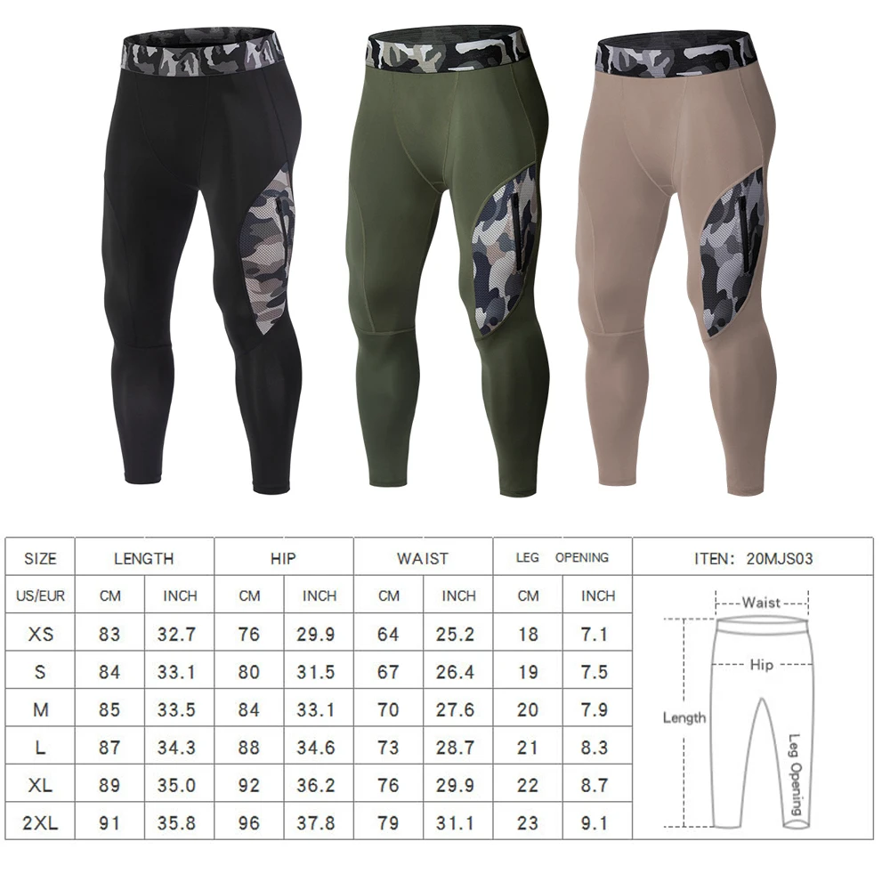 Yoga Tights Pants For Men Compression Running Leggings Sports Fitness Workout Training Jogging Trousers Breathable Gym Bottoms