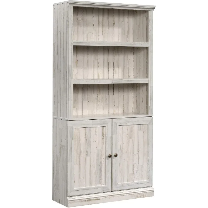 Miscellaneous Storage Bookcase/ Book Shelf with Doors,Three Adjustable Shelves for Flexible Storage Options