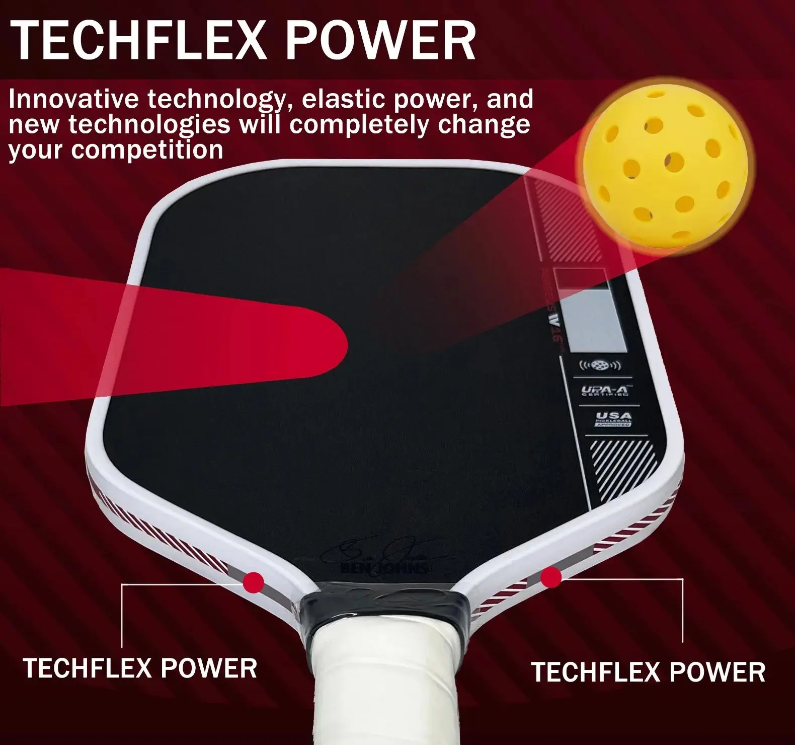 أفضل مجاديف كرة البيسبول للتحكم بسمك 16 مم من Ben Johns GEN4 Core Toray T700 مضرب كرة البيسبول من ألياف الكربون