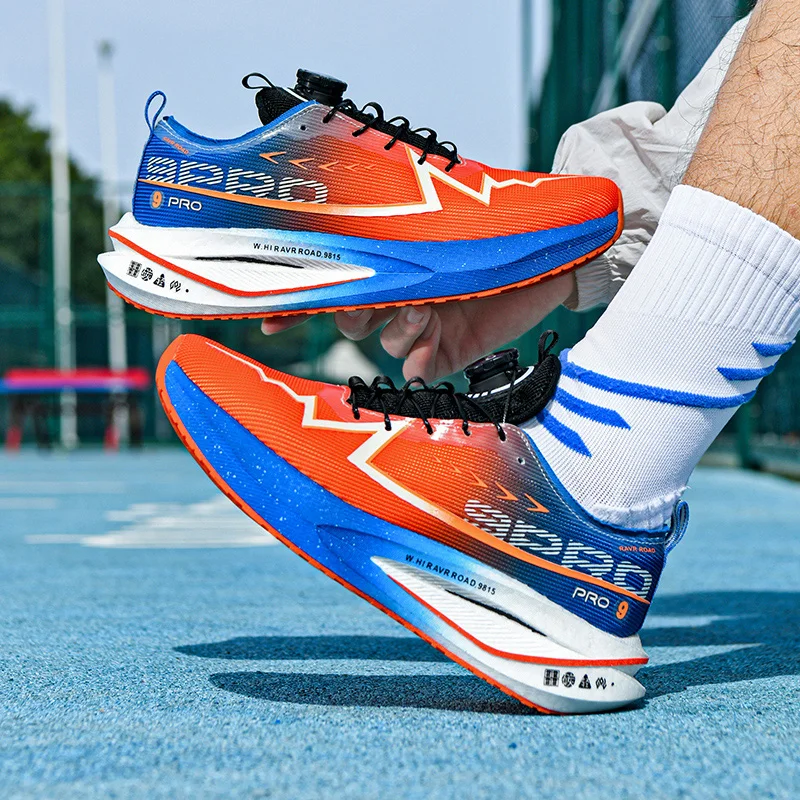 

Men's Running Shoes Mesh Breathable Race Sneakers Luxury shoes Jogging Outdoor Couple Trainer Non-Slip Off-road Shoes Cushioning