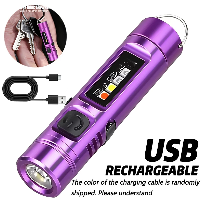 

Мини-фонарик-брелок LED COB с USB-зарядкой, магнитным/пен-клипсом-креплением, 9 режимами освещения, для работы на улице и в экстренных ситуациях