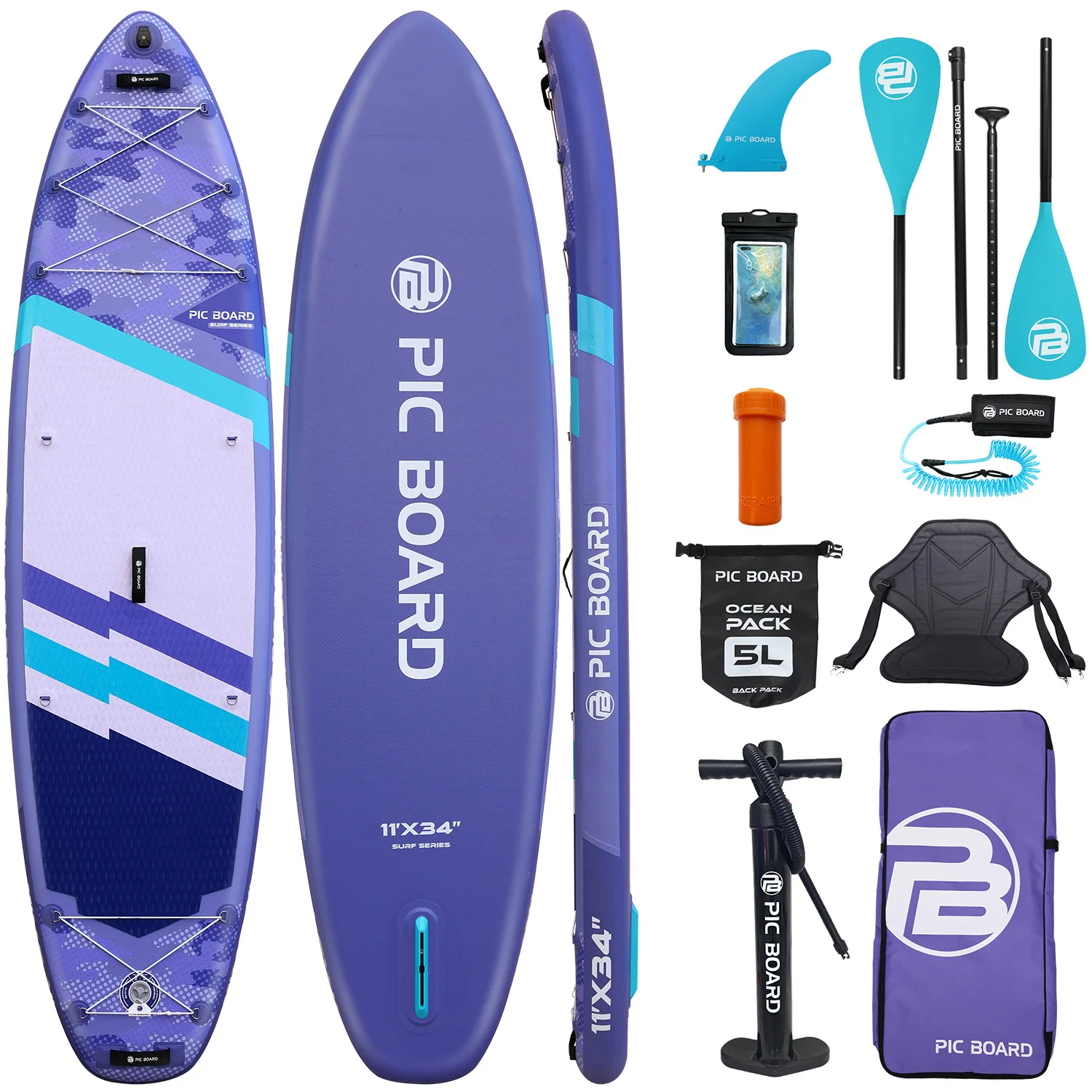 Tabla de Paddleboard Hinchable Skatinger de Venta Caliente, Tabla de SUP, Tabla de Surf de Pie, Tabla de Paddle Surf Inflable