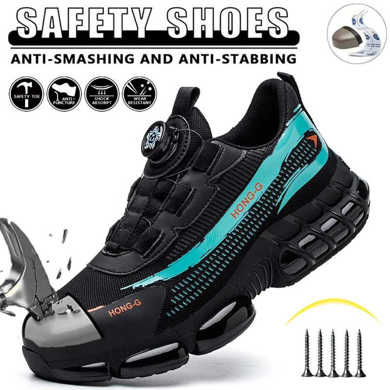 Safety Protection Men's Shoes Construction Site Warehouse Labor Protection Supplies Steel Toe Anti Puncture Protective Shoes