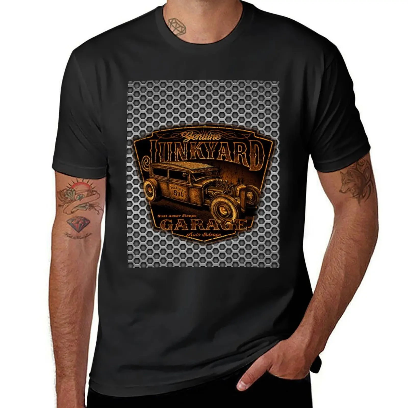 JUNK YARD T-Shirt summer tops vintage cute clothes clothes for men