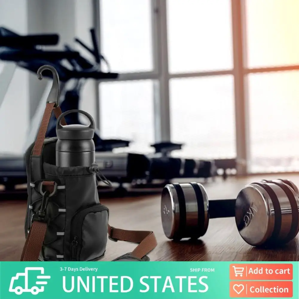 

Магнитная спортивная сумка-слинг с держателем для бутылки, сумка через плечо для спортзала, сумка-переноска для бутылок для путешествий, спорта, работы, фитнеса