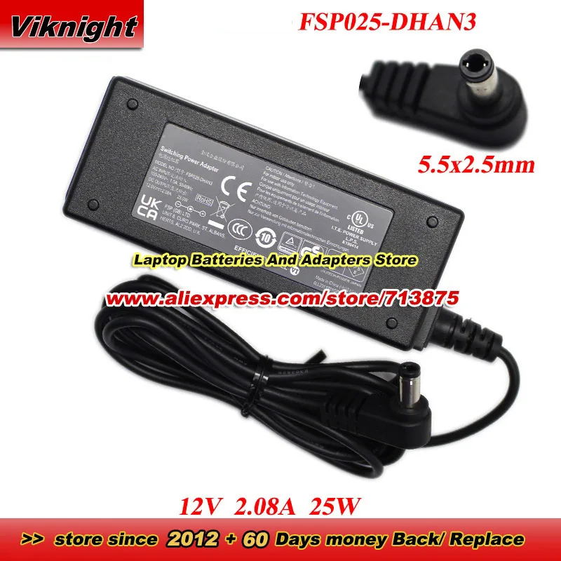 FSP025-DHAN3 AC Adapter 12V 2.08A 25W 5.5x2.5mm for 9NA0253511 Power Supply
