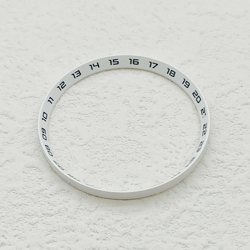 Durchmesser 30,5 mm Uhrenkapitelring passend für SKX007 SKX009 SRPD NH35 NH36 Uhrengehäuse Mehrfarbiger Kunststoffring Refit-Teile – Detail 2