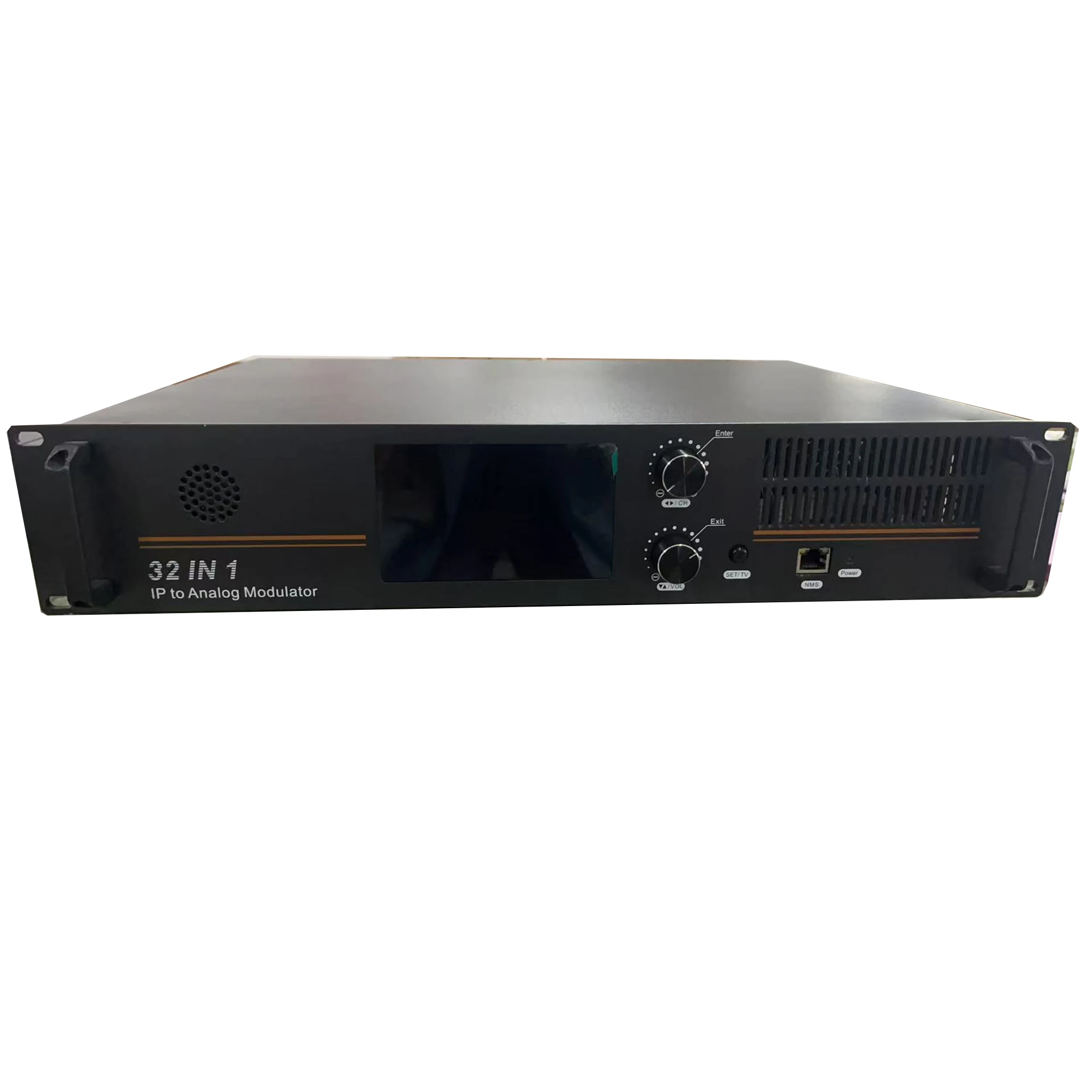 32/64-kanaals IP naar analoge modulator NTSC PAL BG PAL DK SECAM Hotel TV Front-End systeem Multicast IP naar RF analoog