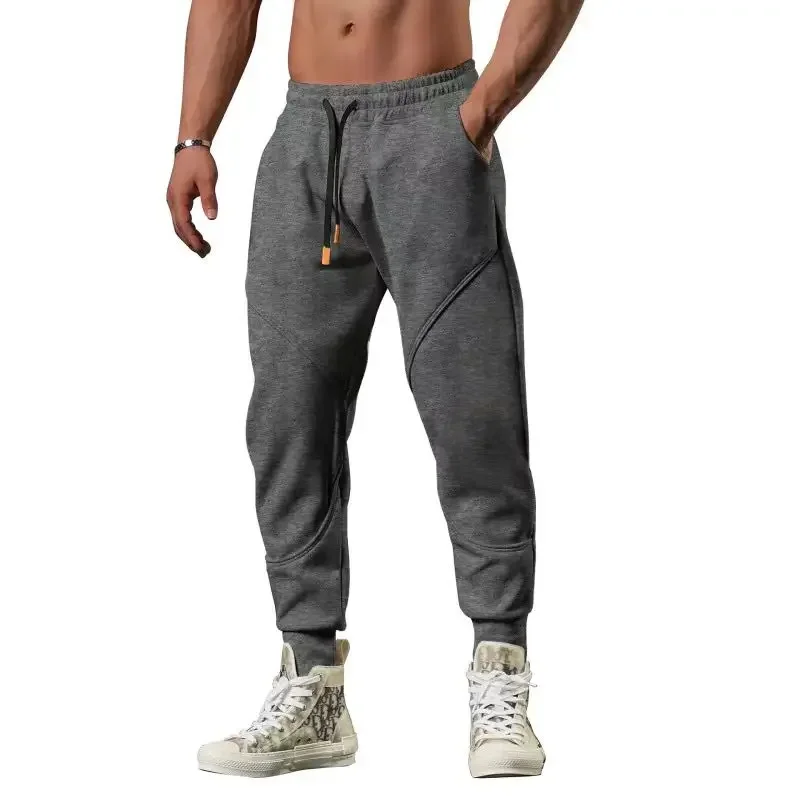 Plain Cropped Trousers Sweatpants for Men Autumn and Winter Cotton Loose Slacks Xxl New Items in Korean Y2k Gym Man Sports Pants