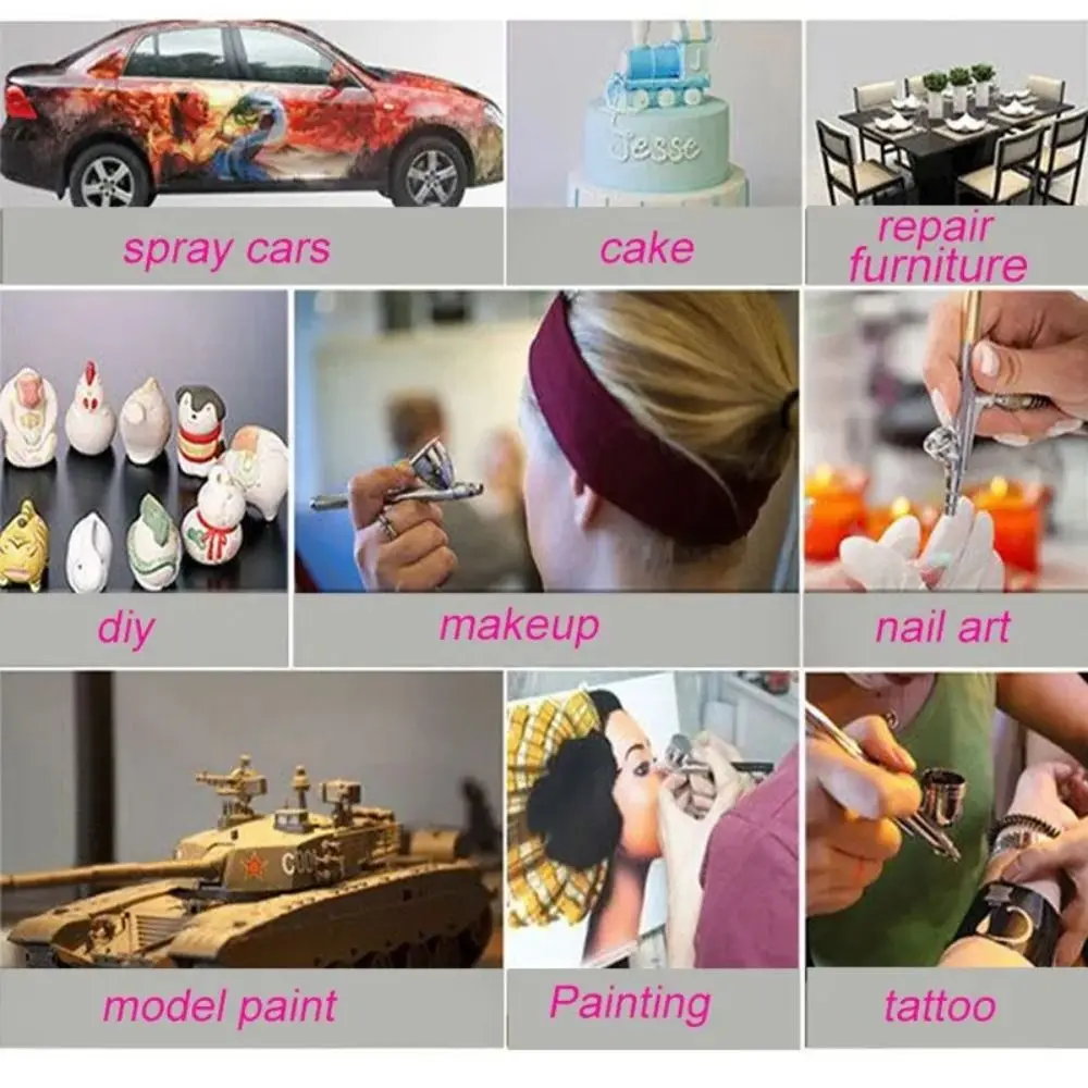 

Надежный портативный кислородный инжектор для макияжа, аэрограф для рисования, нейл-арта, распыления краски, декорирования тортов, домашний компрессор-спрей