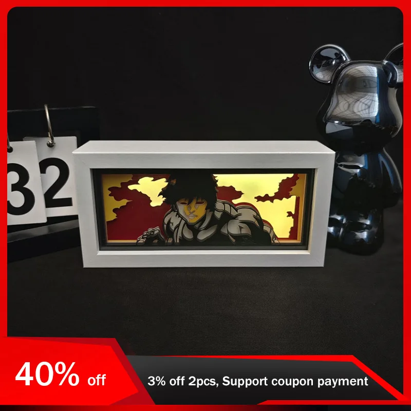 

19.8cm/7.8in Anime Light Box Cartoon Figures Peripherals Acrylic USB Plug Lamp Collectible Led Night Display Bedroom Decoration