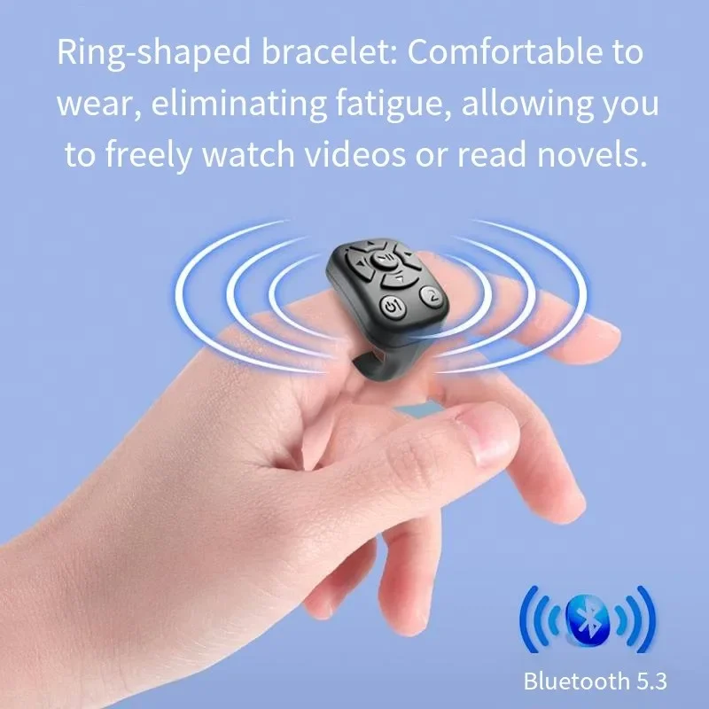 Clicker automatique sans fil, télécommande, retourneur de Page, dispositif à clic continu pour la lecture de livres électroniques, mains libres, bouton de Selfie, défilement