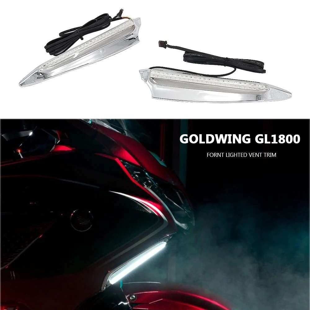 

Motorcycle Front Air Vent Decorative Turn Signal Light For Honda Goldwing GL1800 Gold Wing GL 1800 2018-2024 LED Indicator