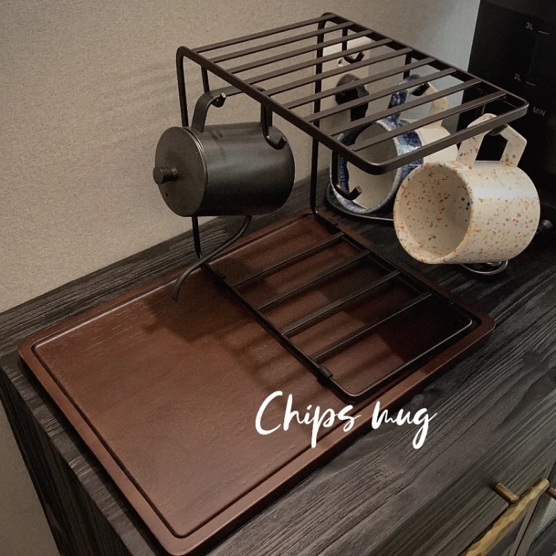 

Glass draining home water cup hanger coffee cup cup holder cup holder water cup storage cup holder tray shelf