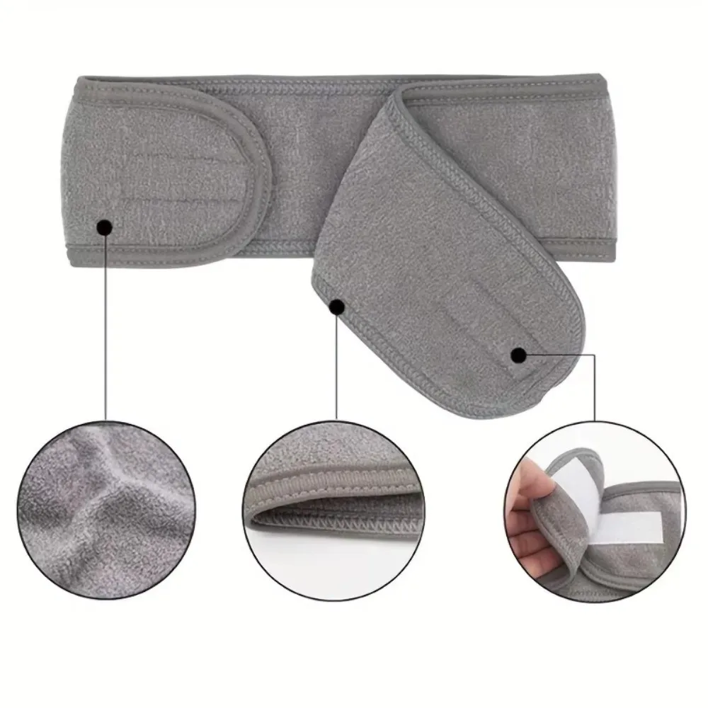 Nueva banda para la cabeza suave para mujer, banda ajustable para el cabello, diadema para SPA, accesorio de maquillaje, diademas faciales, baño