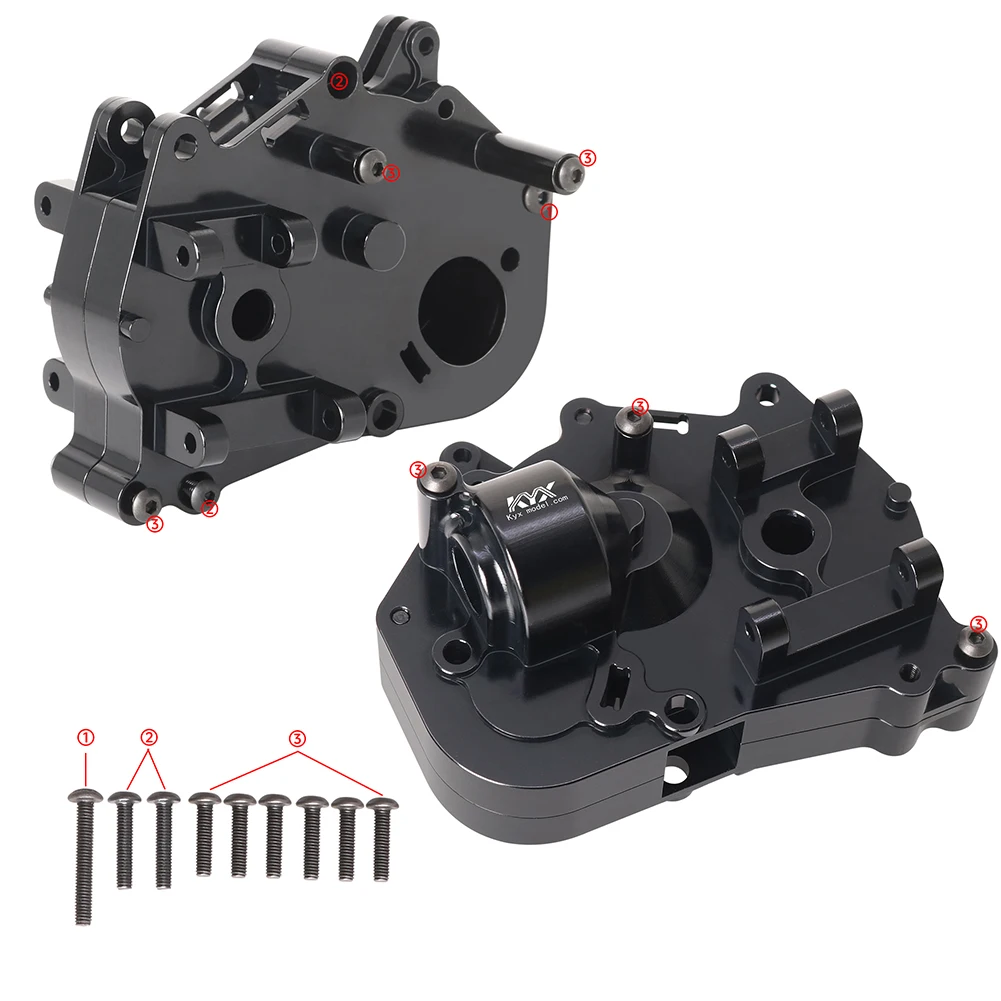 KYX سباق الألومنيوم ناقل الحركة الخلفي الإسكان ترقيات أجزاء الملحقات ل 1/10 RC سيارة Tamiya Hotshot II The Bigwig #5