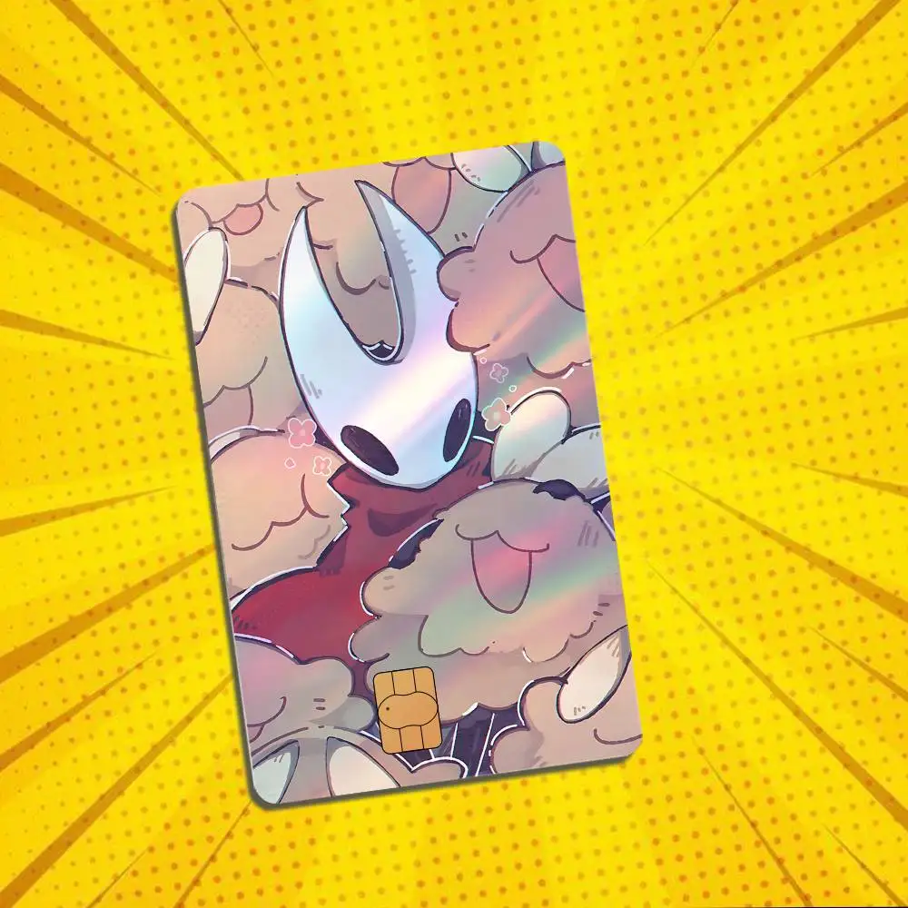 Lost Lace Silksong Hornet Hollow Knight Laser shimmer Name Card Sticker Decorate Bank Card Couple Student Study Supplies Decals